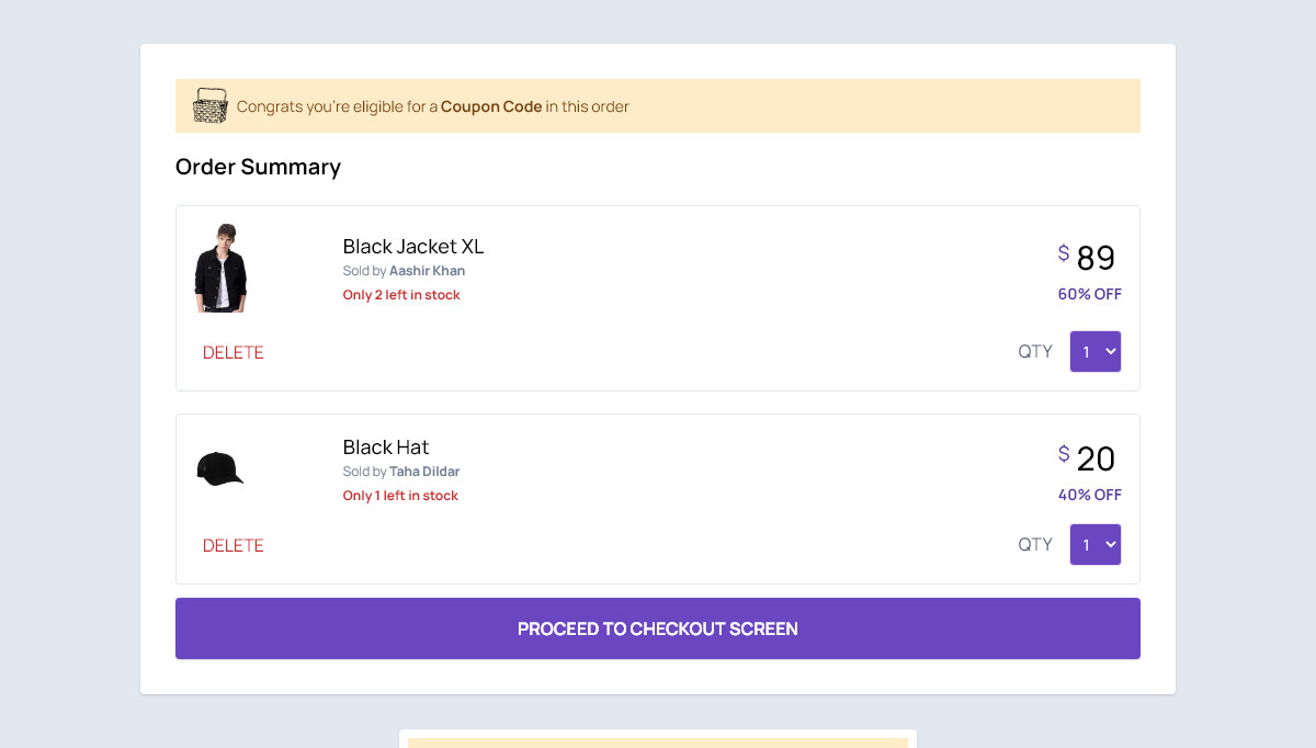 CSS Checkout Forms - Checkout Widget - TailwindCSS
