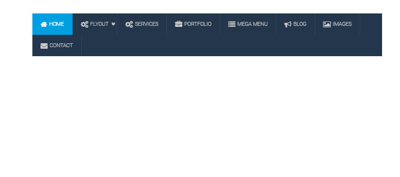 CSS Menu - Responsive Mega Menu