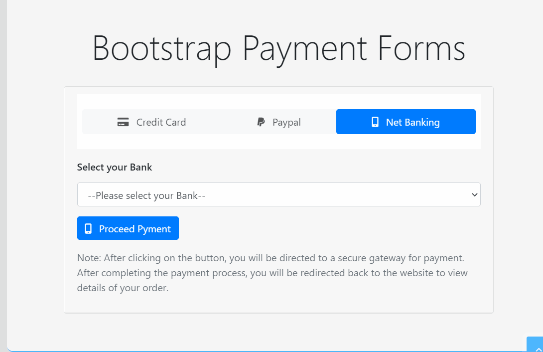 Bootstrap Forms - Bootstrap 4 Payment Form 3