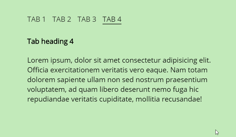 CSS Tabs - Purple Bootstrap CSS Tabs