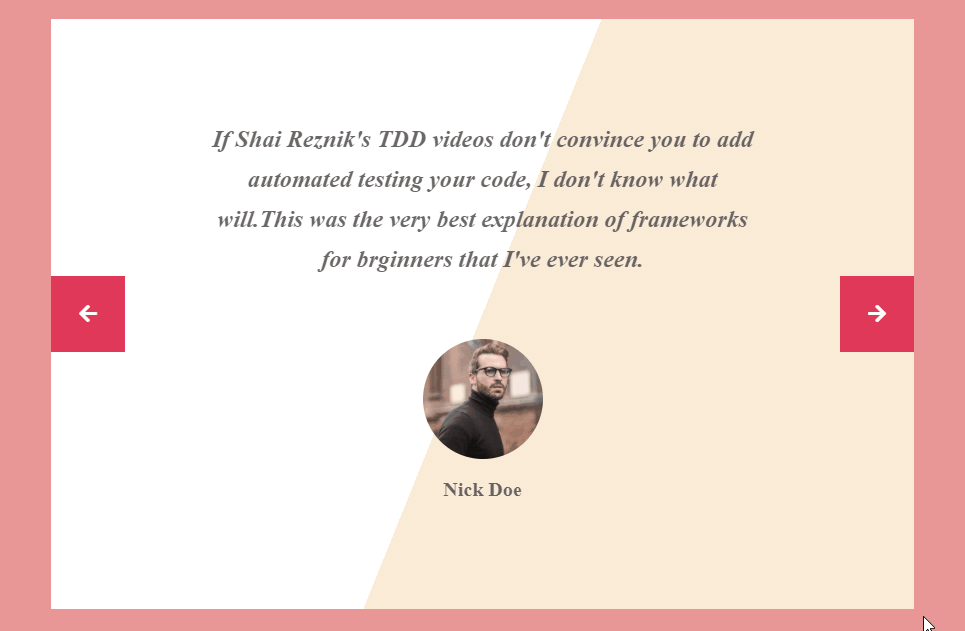 Bootstrap Sliders - Bootstrap 4 Testimonials Auto Slider