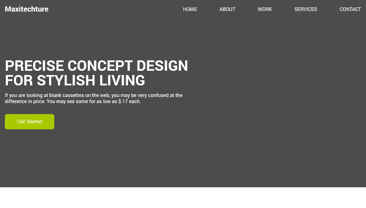 CSS Hero Effects - Landing Page Header