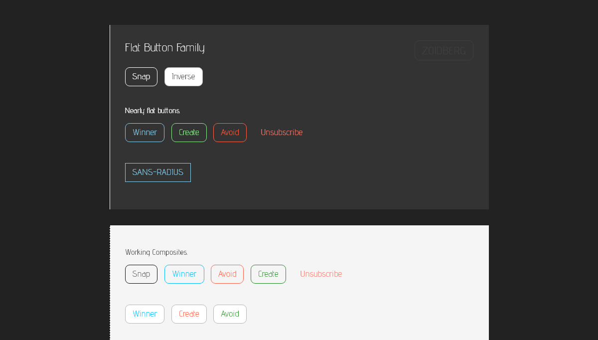 CSS Flat Buttons - Flat Buttons