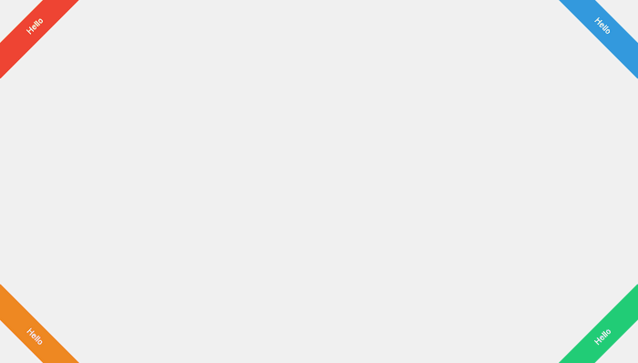 CSS Ribbons - Colorful CSS3 Corner Ribbons