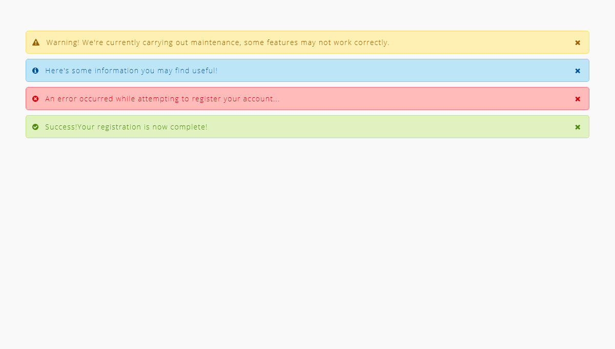 jQuery Notifications - Simple Alert/Notification Design