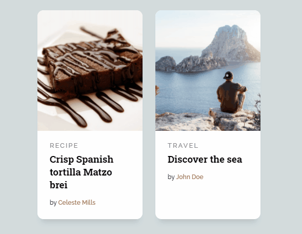 CSS Cards - Flexbox Same Height Cards