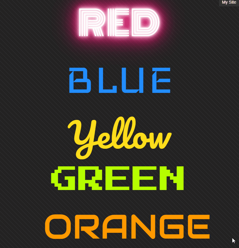 CSS Glow Effects - CSS Neon Glow