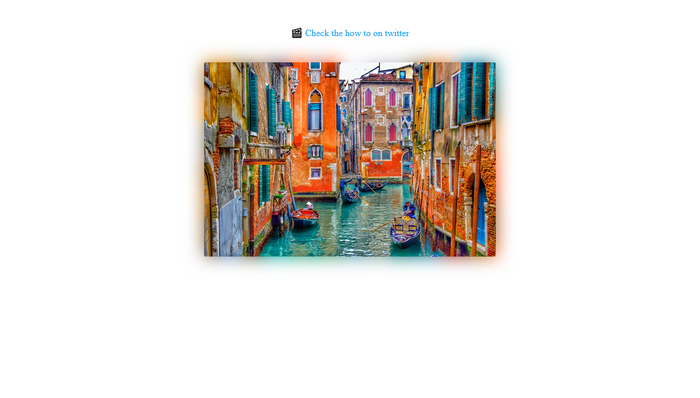 CSS Image Effects - Colorful shadows