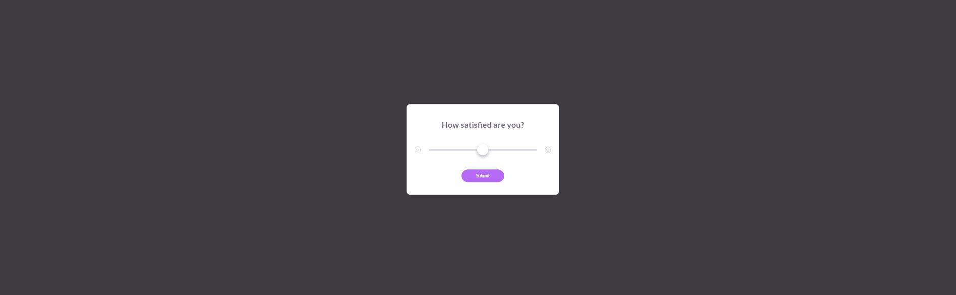 jQuery Range Sliders - How Satisfied Are You - JQuery Range Slider