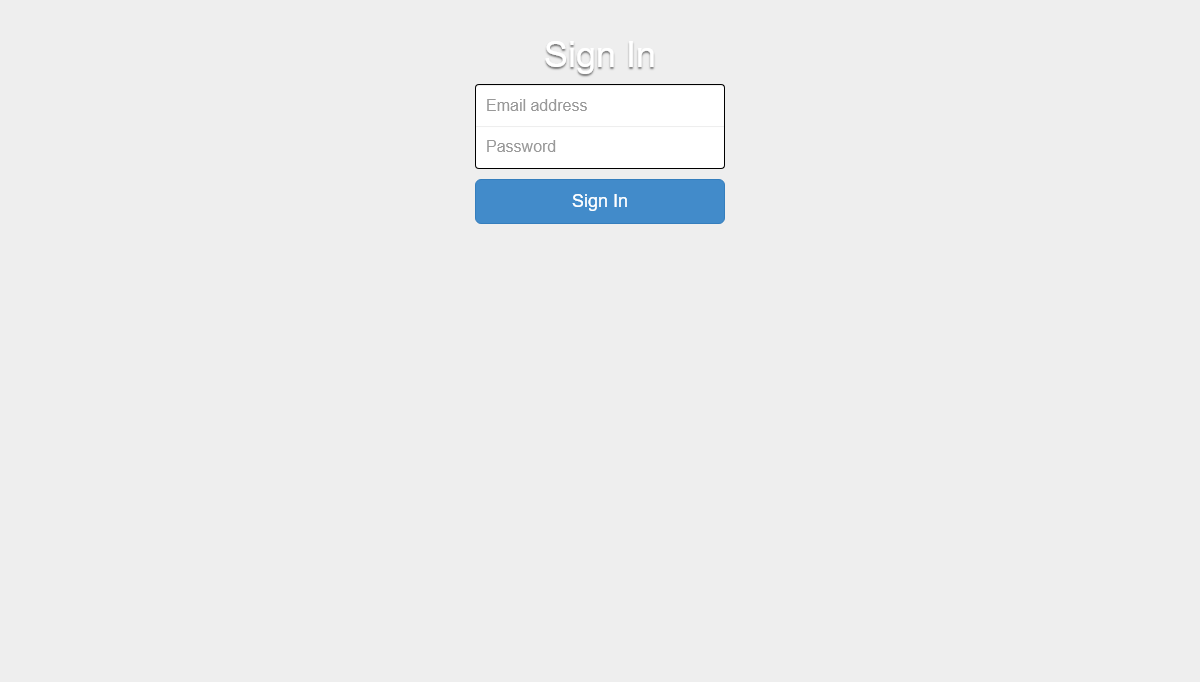Bootstrap Login Forms - Tumblr Login Style