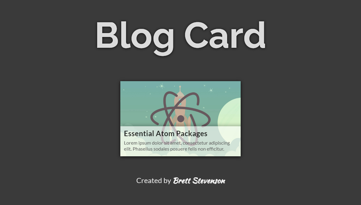 CSS Blog Cards - Blog Card