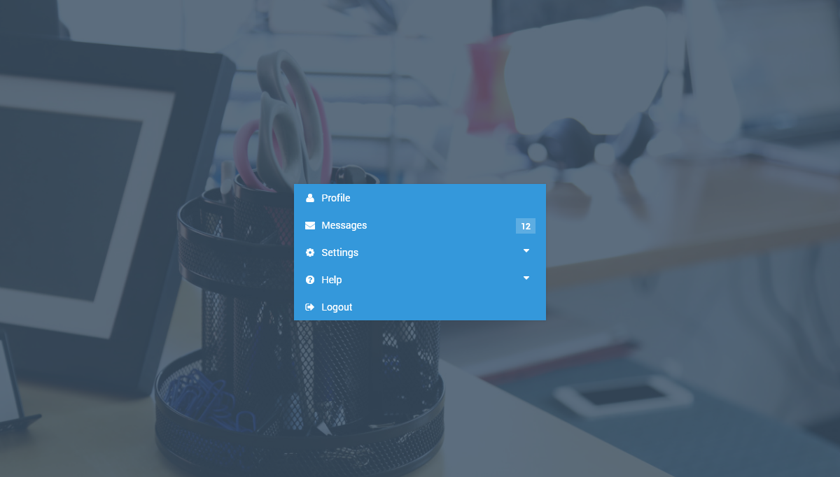 CSS Menu - Flat Vertical Navigation 2.0