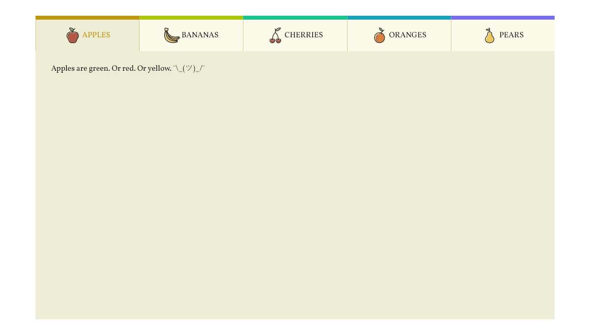 CSS Tabs - Pure CSS tabs
