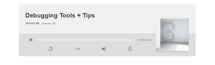 JavaScript Music Players - Podcast Player