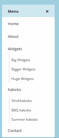 jQuery Menus - Expanding and Collapsing Hamburger Menu
