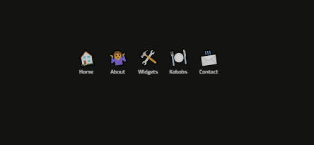 CSS Menu - 💪 CSS menu feat. emoji