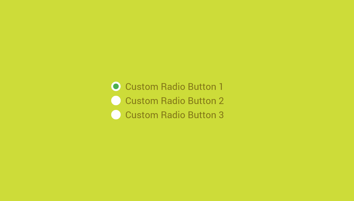 Radio Buttons CSS - Custom Radio Button -  CSS3