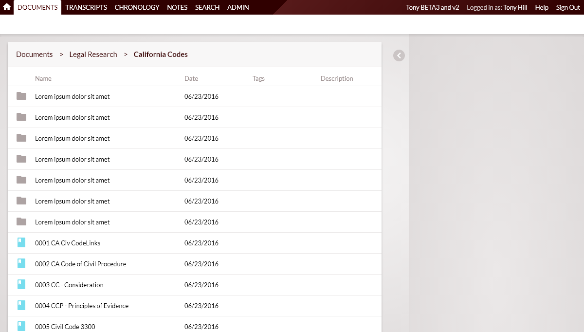 CSS Breadcrumbs - Demo: Document View (Breadcrumbs & Pagination)