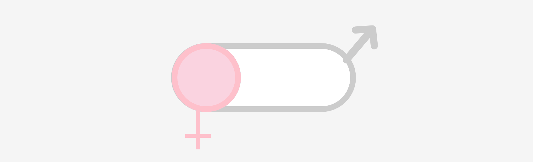 CSS Toggle Switches - Gender Toggle Pure CSS