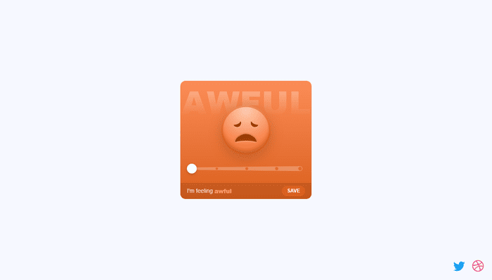 JavaScript Range Sliders - Morphing Emoji Slider