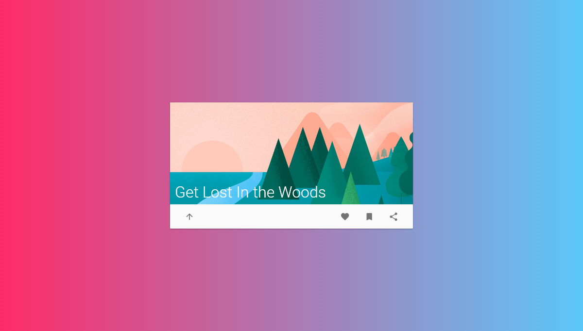 CSS Cards - Material Design Card Animation