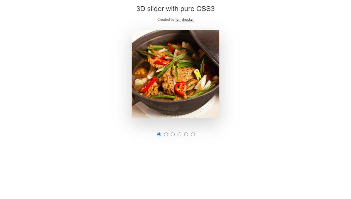 CSS Sliders - 3D Cube slider. Pure CSS.