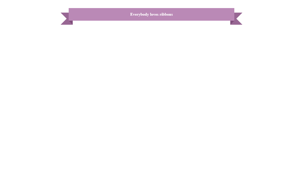 CSS Ribbons - CSS Ribbon
