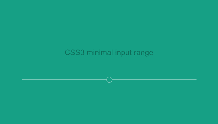 CSS Range Sliders - Minimal Input Range Styling (CSS Only)