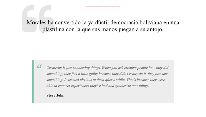CSS Blockquotes