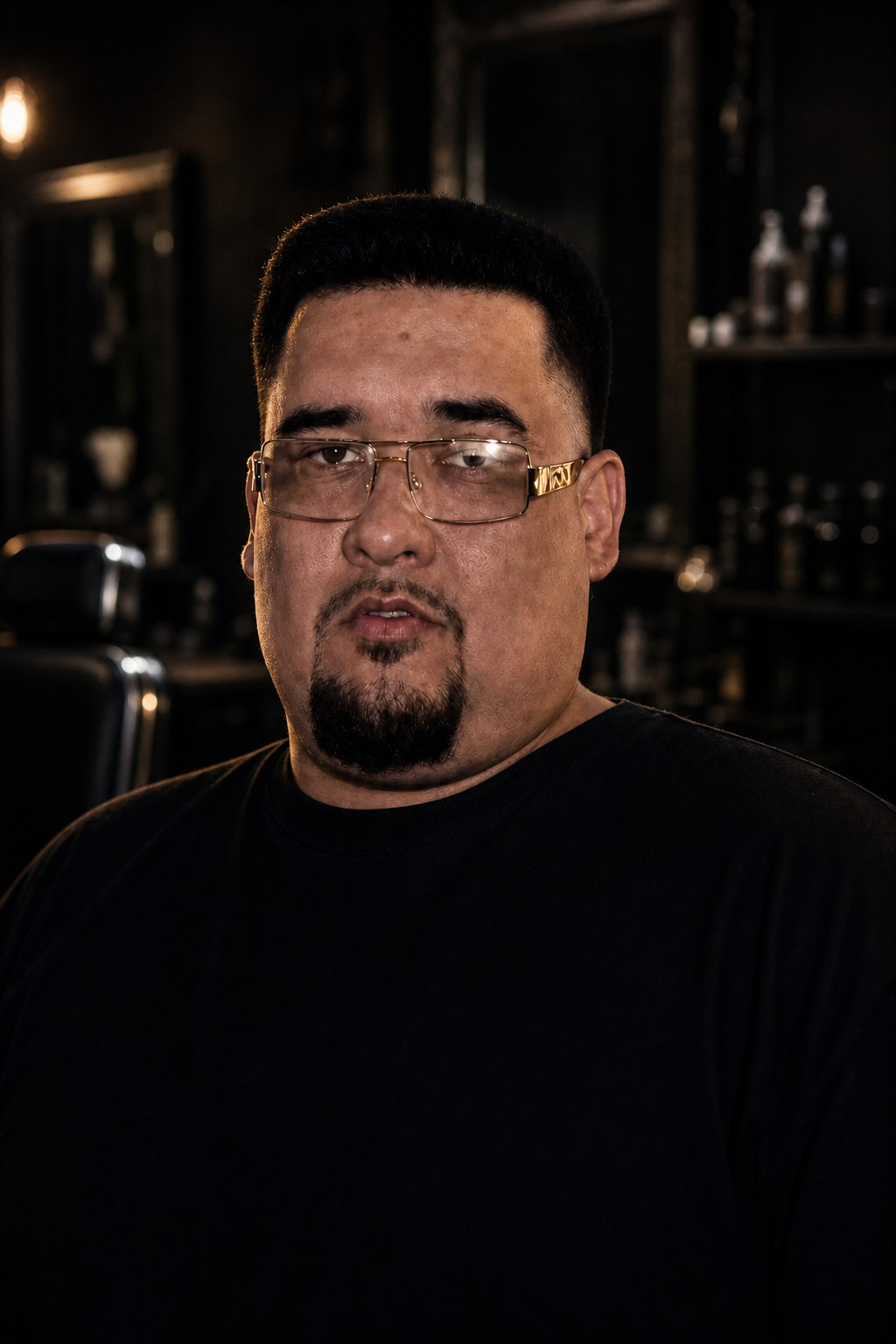 Nate, barber at Fade Lab Barbershop in Buda