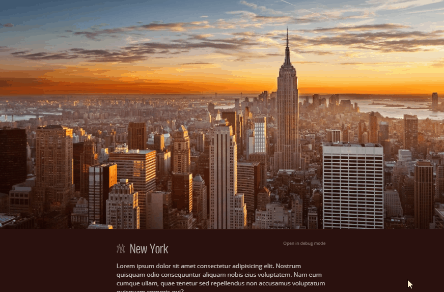 CSS Parallax Effects - Page top parallax
