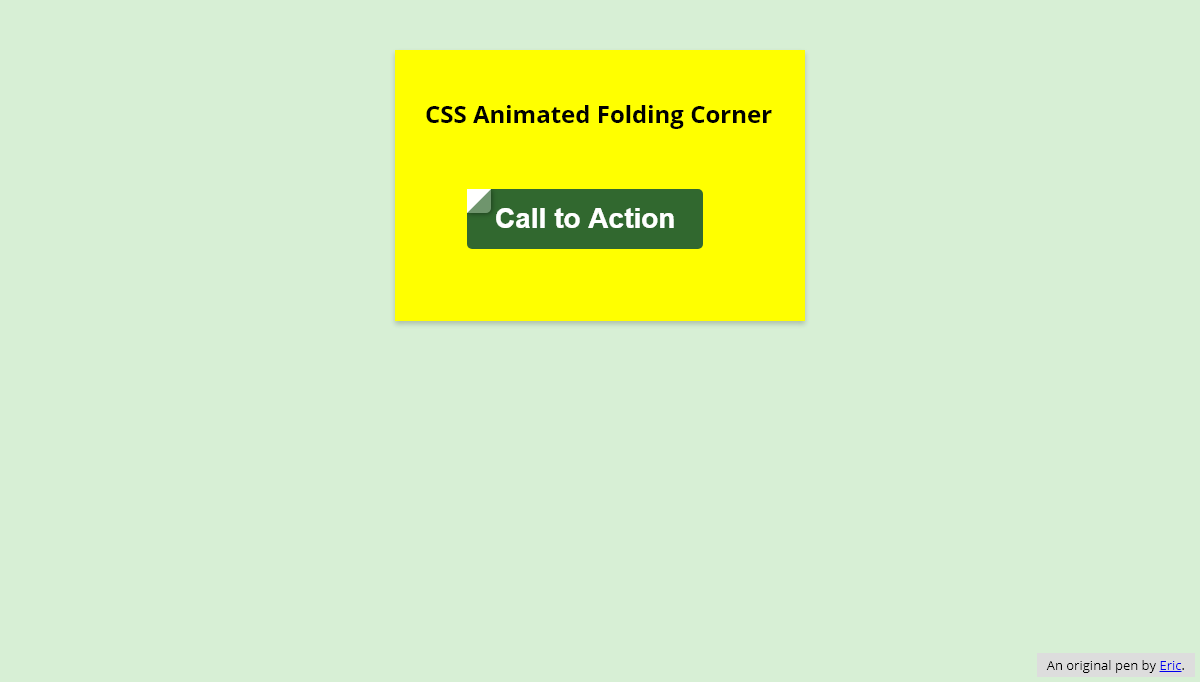 CSS Corners - Animated Corner Fold