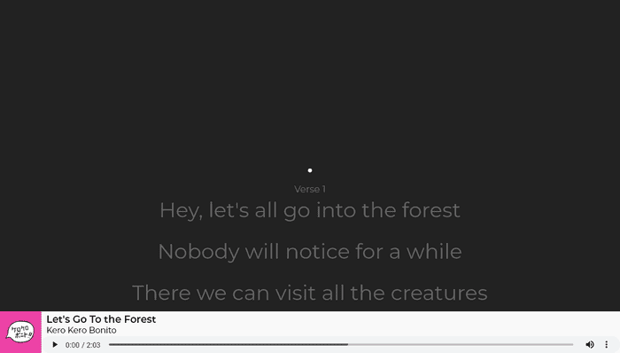 jQuery Music Players - Lyrics Player