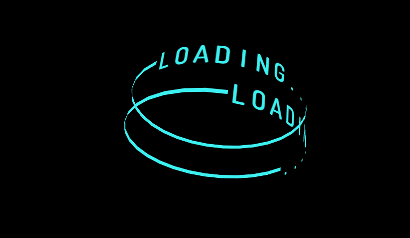 CSS Loaders - Text Ring Loading Animation