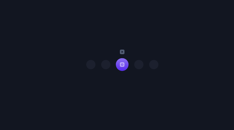CSS Tab Bars - Tab bar photo/video switch