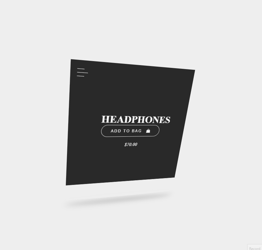 jQuery Cards - 3D Product Card