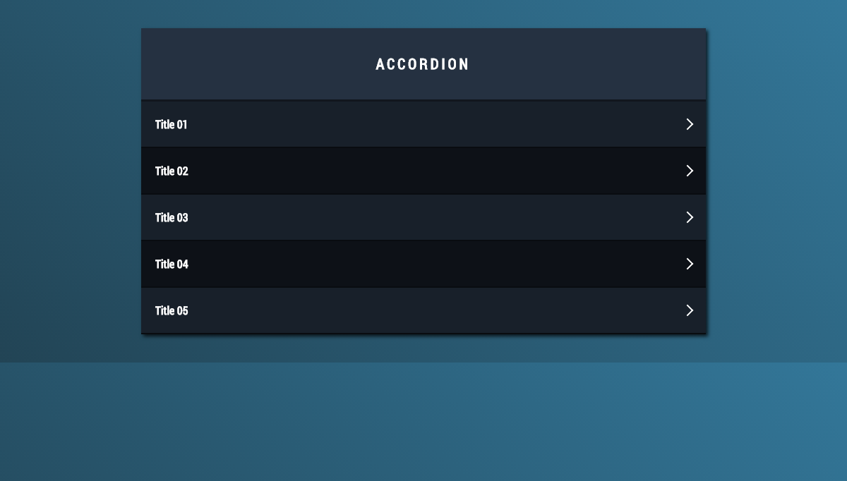 CSS Accordion Menus - Accordion