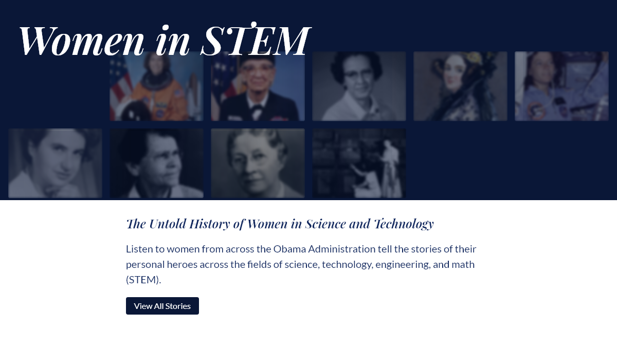 CSS Grid Examples - Heroes in the Spotlight: Women in STEM
