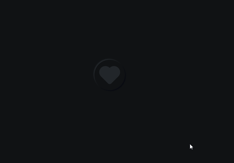 JavaScript Buttons - neumorphism, heartly