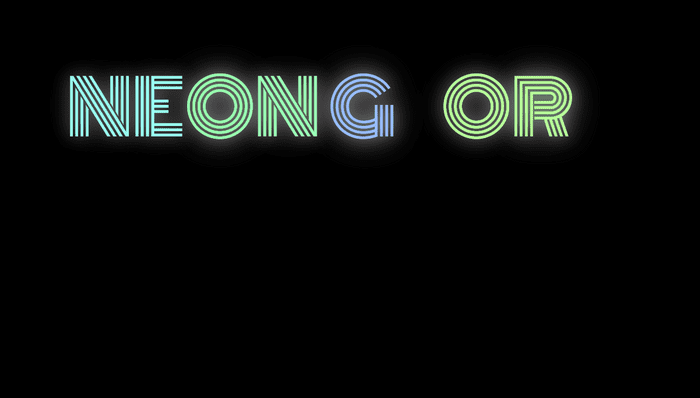 CSS Glow Text Effects - Neon text flicker glow
