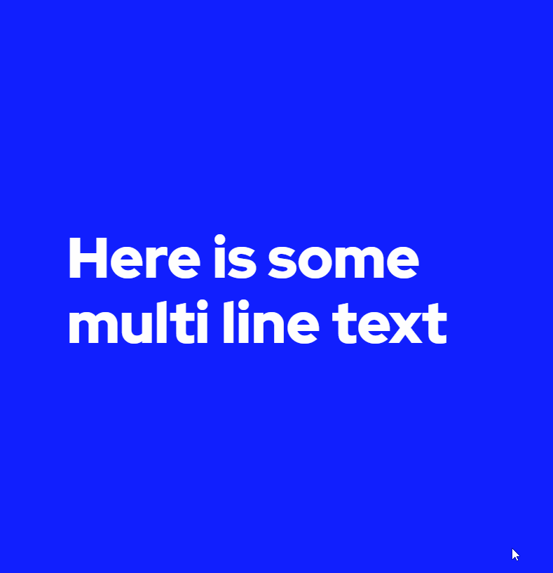 CSS Text Effects - Multi Line Text Fat Underline Hover