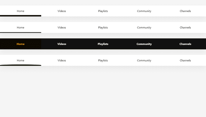 CSS Menu - Moving Underline Nav Menu