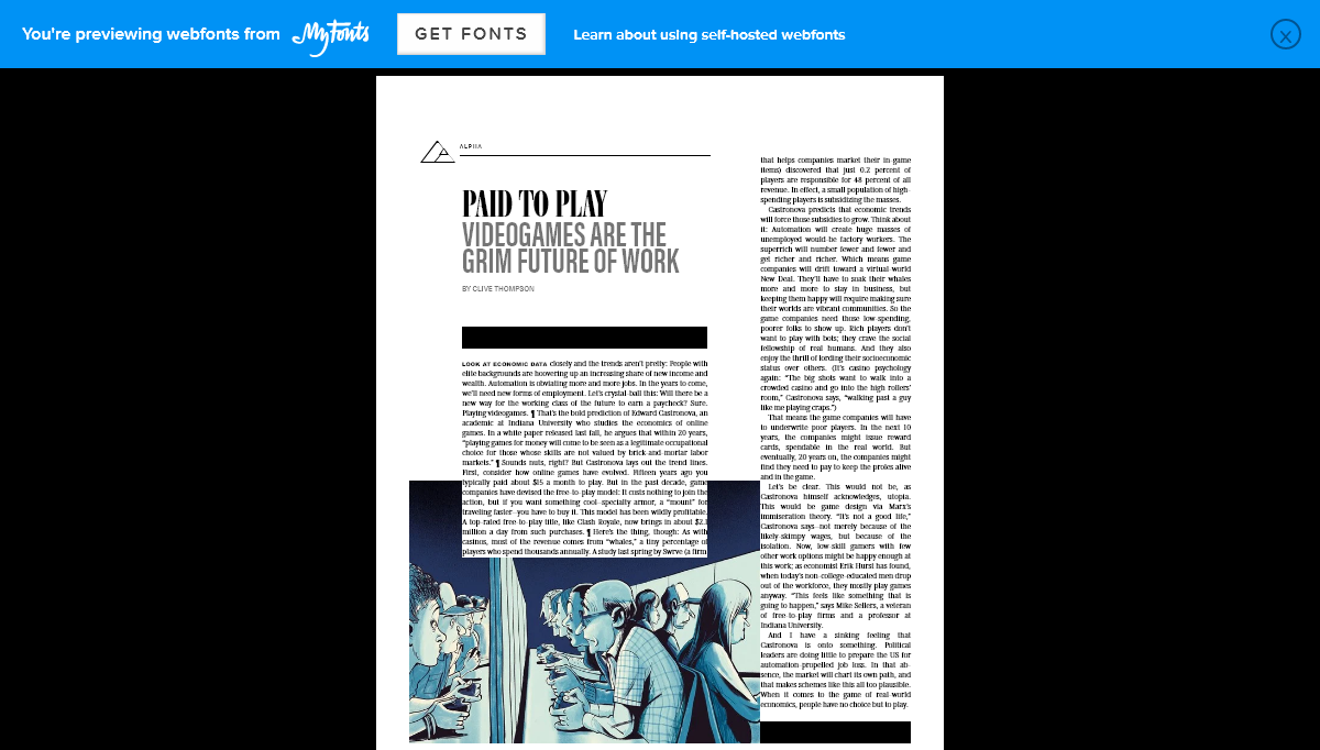 CSS Magazine Layouts - Magazine Layout (Wired) - The Grim Future Of Work
