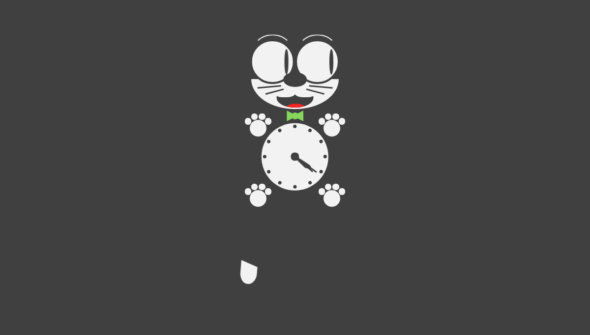 CSS Clocks - Responsive CSS Kit Kat Clock 😸🕰