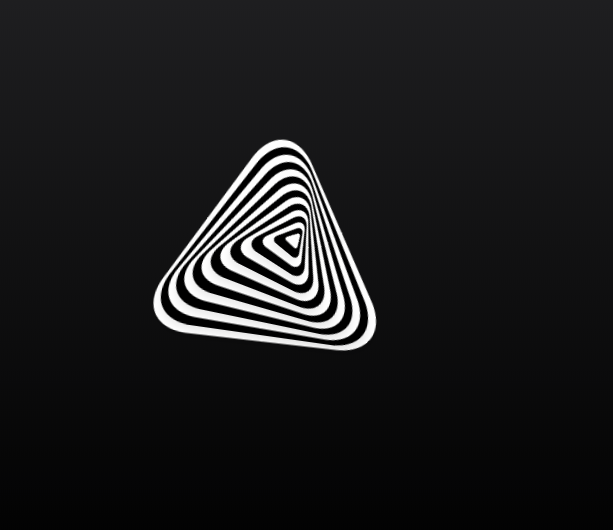 CSS Triangles - Rotating Rounded Triangles Animation