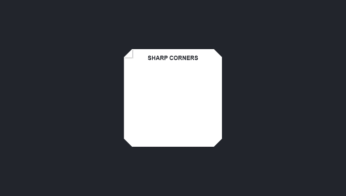 CSS Corners - Dynamic Sharp Corners
