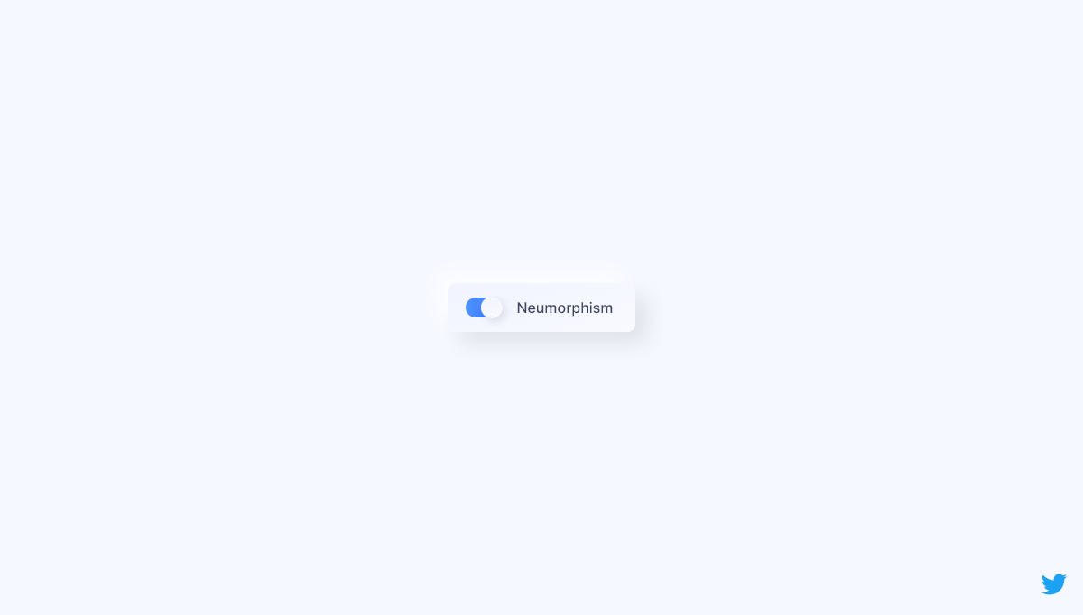 CSS Neumorphism Examples - Clean Neomorphic Toggle