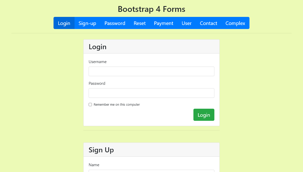 Bootstrap Forms - Bootstrap 4 Forms
