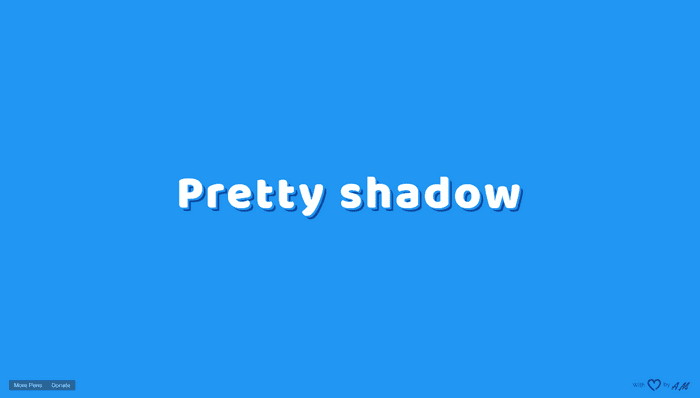 CSS Text Shadow Effects - Pretty shadow