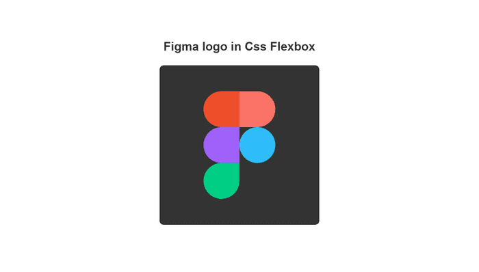 Pure CSS Logos - Figma logo in css flexbox